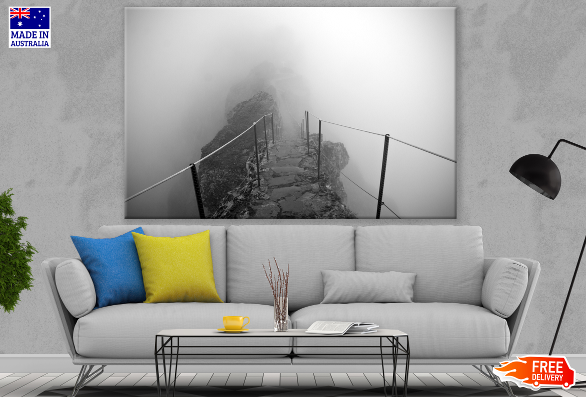 Misty Wooden Bridge Photograph Print 100% Australian Made