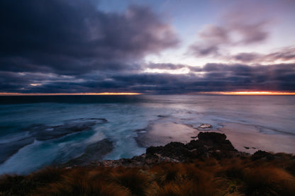 Pearses Beach & Clouds Photograph Print 100% Australian Made