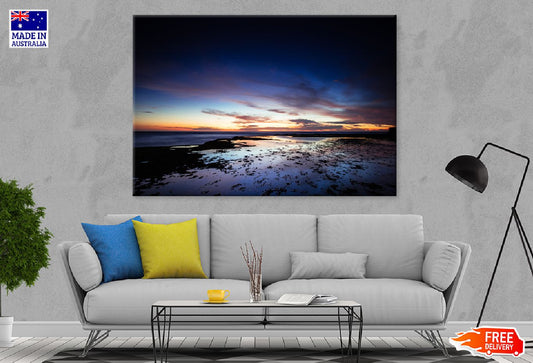 Pearses Beach Clouds Sunset View Photograph Print 100% Australian Made