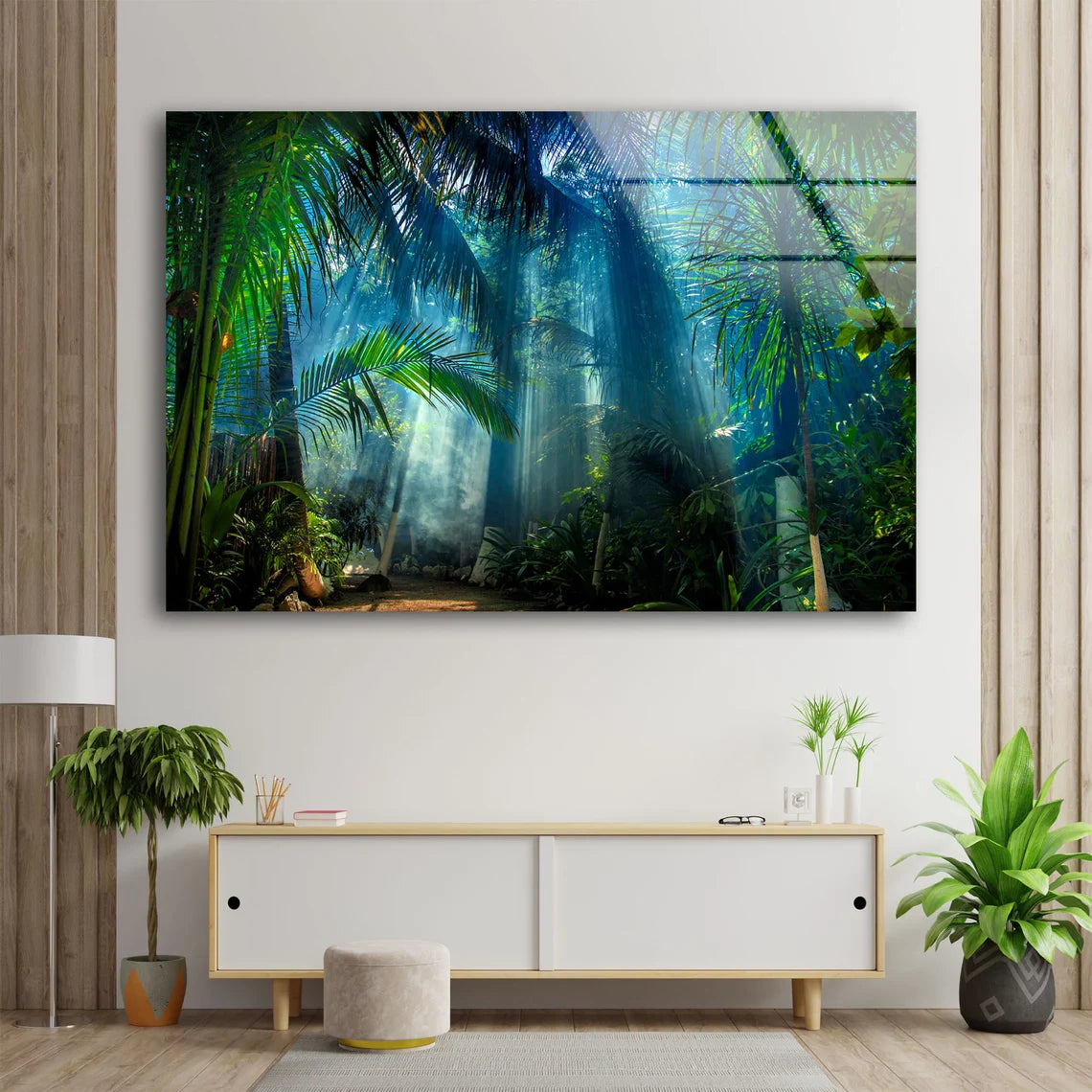 Misty Forest Photograph Acrylic Glass Print Tempered Glass Wall Art 100% Made in Australia Ready to Hang