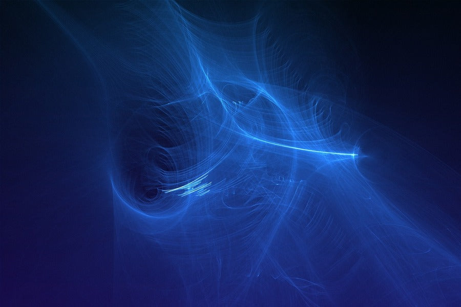 Blue Digital Abstract Design Print 100% Australian Made