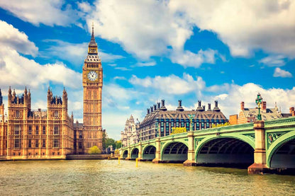 Bella Home Big Ben & Westminster Bridge UK Print Canvas Ready to hang