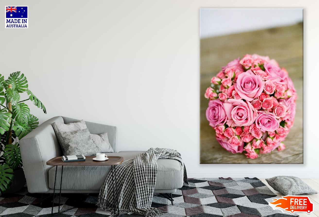 Rose Round Bouquet of Flowers Photograph Print 100% Australian Made