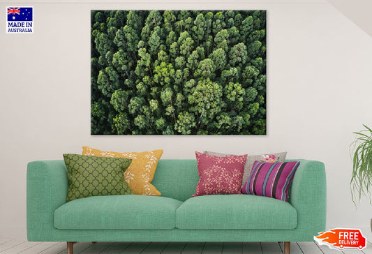 Thick Forest Trees Aerial View Photograph Print 100% Australian Made
