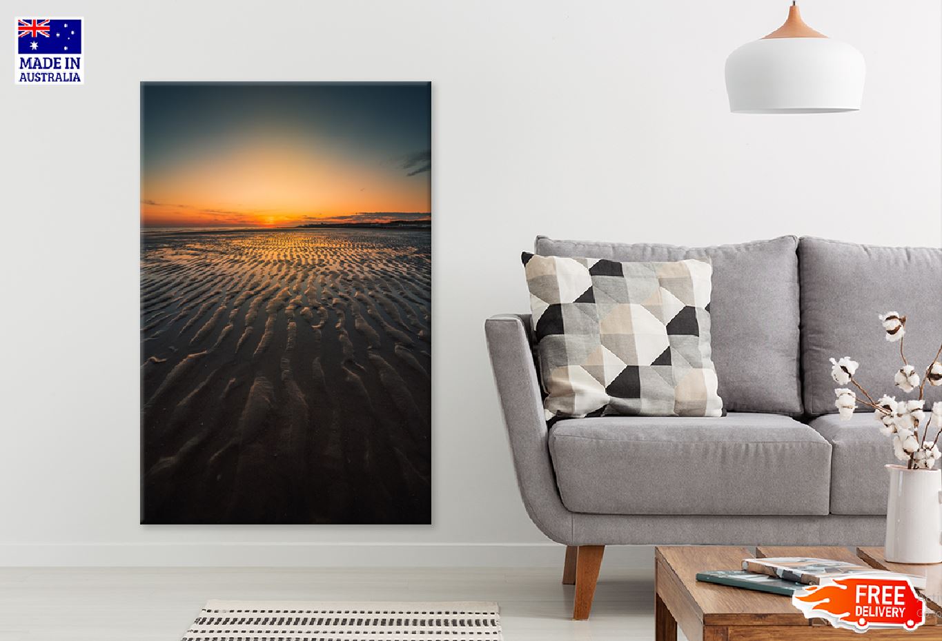 Mesmerizing Seascape Sunset View Photograph Print 100% Australian Made