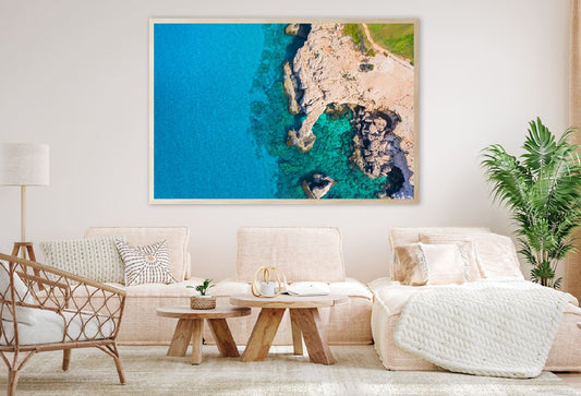 Beach & Cliffs Greco Aerial View Photograph Home Decor Premium Quality Poster Print Choose Your Sizes