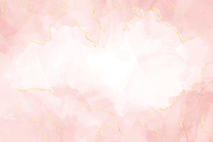 White Pink & Gold Lines Abstract Design Home Decor Premium Quality Poster Print Choose Your Sizes