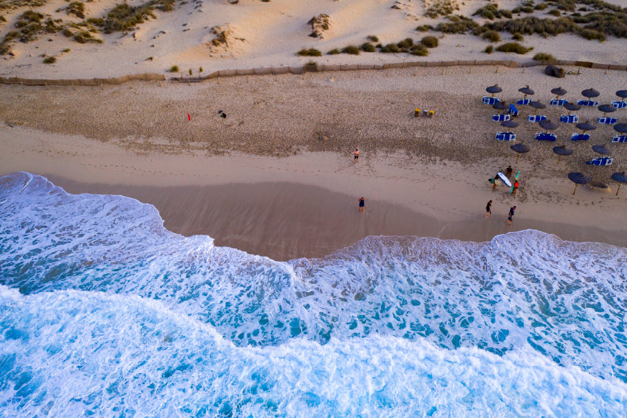 Beach of Cala Mesquida Aerial View Photograph Home Decor Premium Quality Poster Print Choose Your Sizes