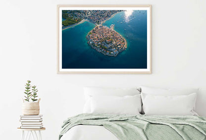 Old Town Adriatic Coast Aerial View Photograph Home Decor Premium Quality Poster Print Choose Your Sizes