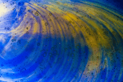 Blue & Yellow Abstract Design Print 100% Australian Made