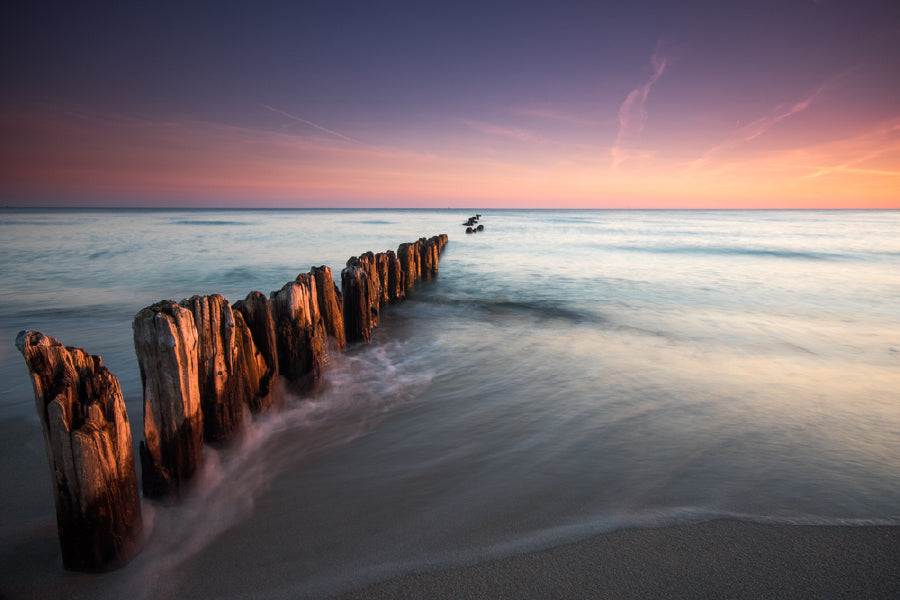 Baltic Sea Coast Sunset Scenery View Photograph Print 100% Australian Made