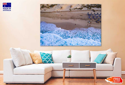Beach of Cala Mesquida Aerial View Photograph Print 100% Australian Made