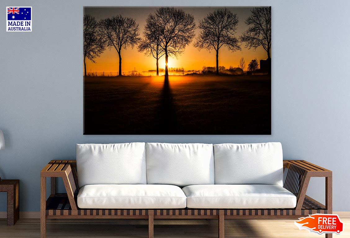 Trees & Sunset Scenery Photograph Print 100% Australian Made