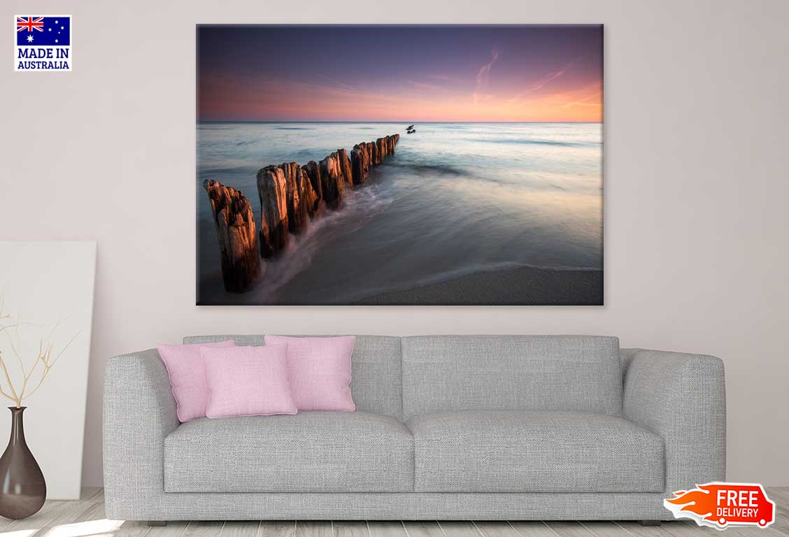 Baltic Sea Coast Sunset Scenery View Photograph Print 100% Australian Made