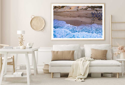 Beach of Cala Mesquida Aerial View Photograph Home Decor Premium Quality Poster Print Choose Your Sizes