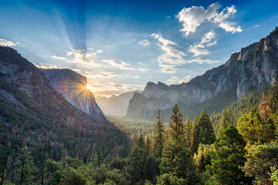 Yosemite National Park Sunrise Scenery Photograph Print 100% Australian Made