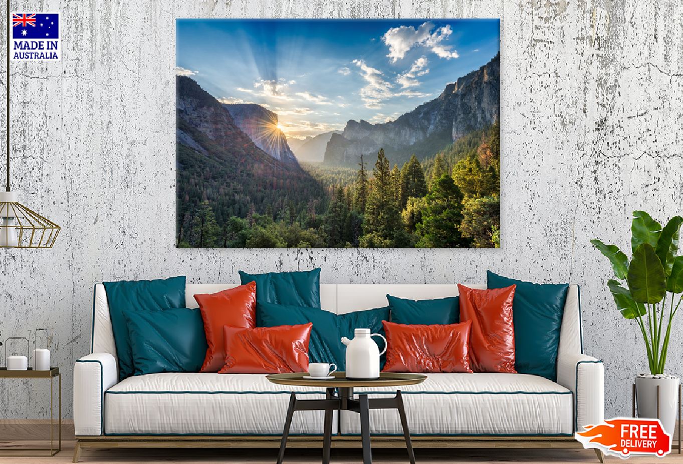 Yosemite National Park Sunrise Scenery Photograph Print 100% Australian Made