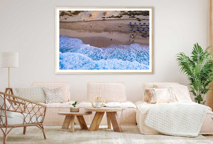 Beach of Cala Mesquida Aerial View Photograph Home Decor Premium Quality Poster Print Choose Your Sizes
