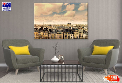Aerial Skyline of Paris on City Center, Paris France Print 100% Australian Made