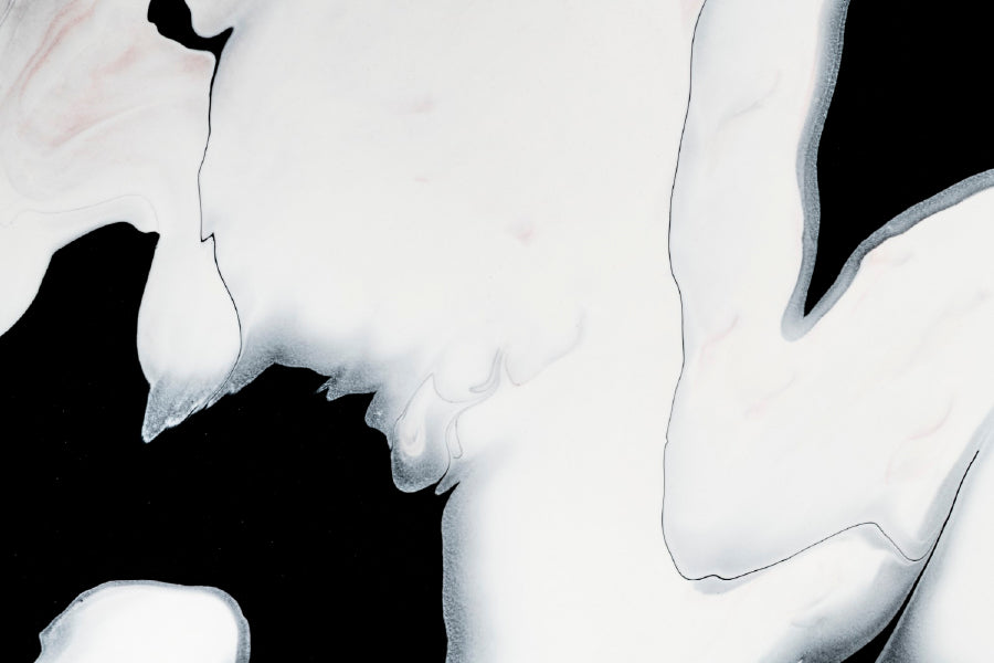 White Liquid Abstract Design Home Decor Premium Quality Poster Print Choose Your Sizes