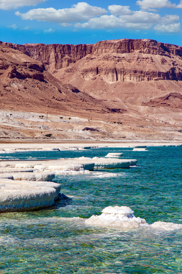 Dead Sea Waves with Rocks View Photograph Print 100% Australian Made