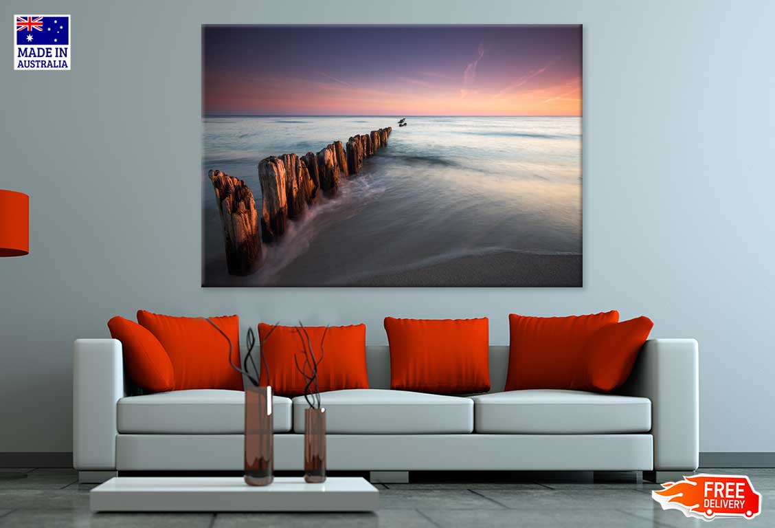 Baltic Sea Coast Sunset Scenery View Photograph Print 100% Australian Made
