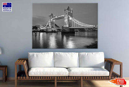 Tower Bridge & Park B&W View Photograph Print 100% Australian Made