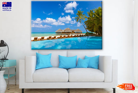 Stunning Resort & Beach Scenery Photograph Print 100% Australian Made