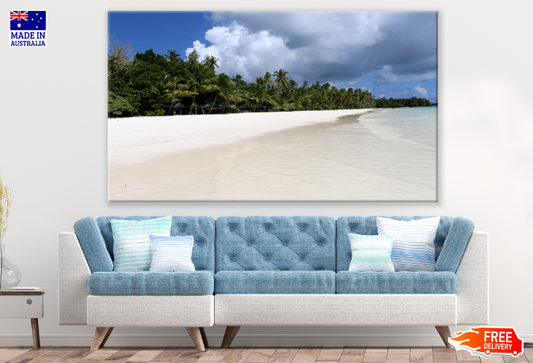 Palm Trees & Sea Shore Photograph Print 100% Australian Made