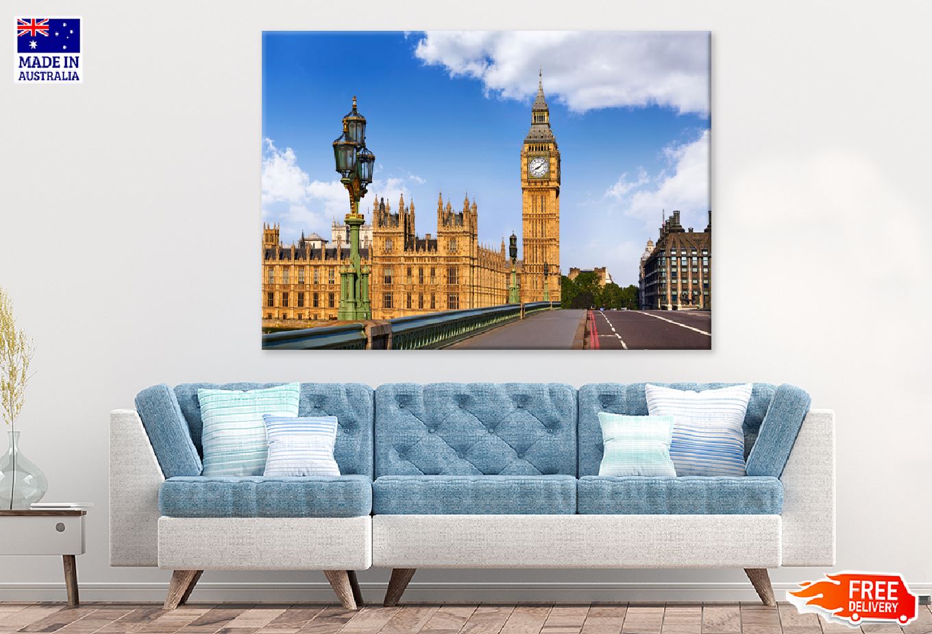 Big Ben Clock Tower & Bridge View Photograph Print 100% Australian Made