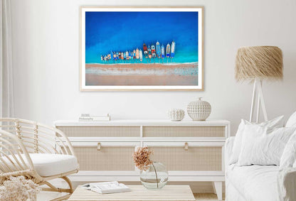 Boats Sea Aerial View Photograph in Oludeniz Home Decor Premium Quality Poster Print Choose Your Sizes