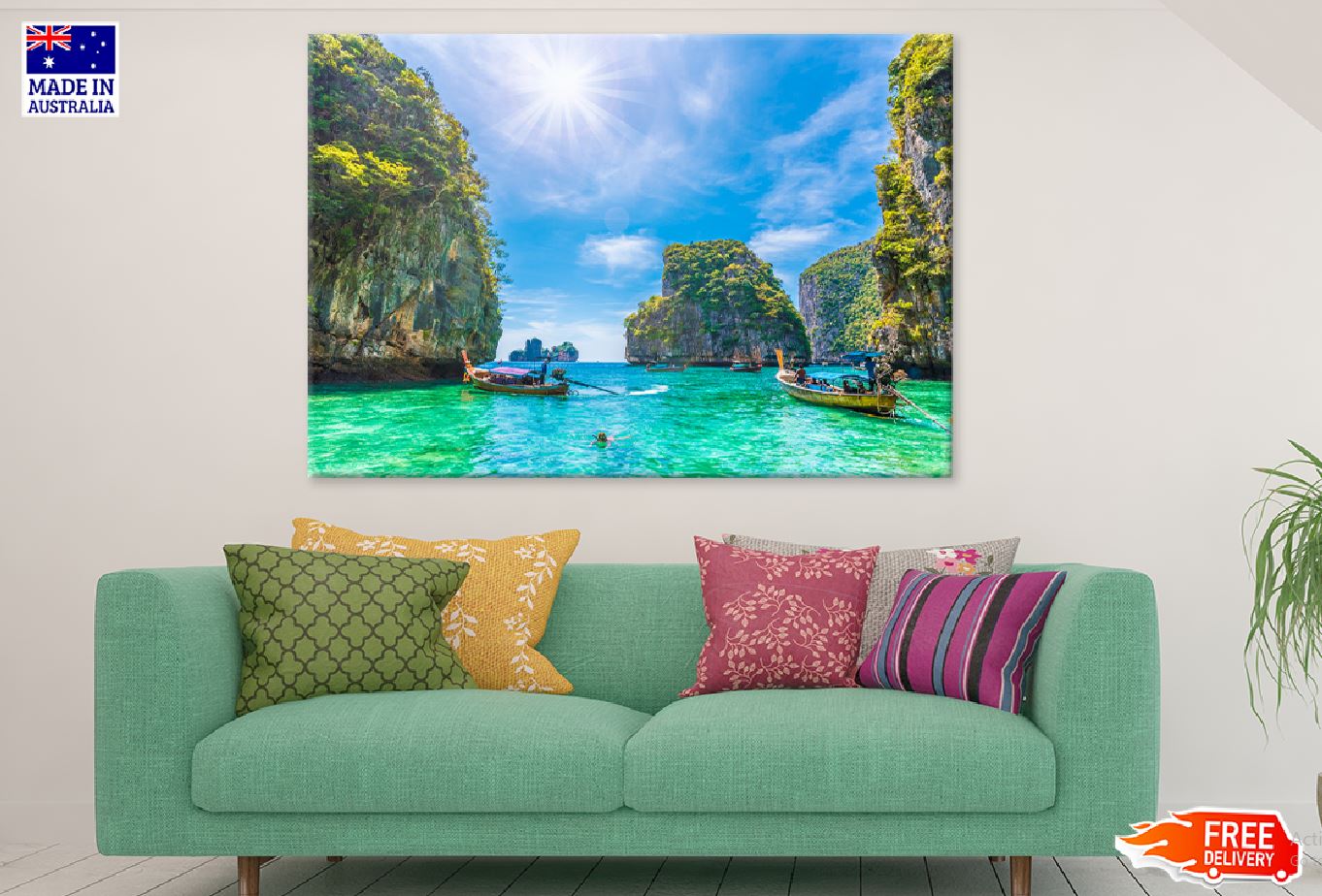 Loh Samah Bay View Photograph Phi Phi Island Print 100% Australian Made