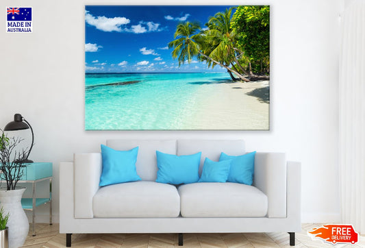 Coco Palms on Paradise Beach Photograph Print 100% Australian Made