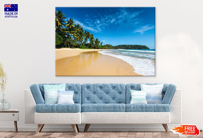 Paradise Idyllic Beach View Photograph Sri Lanka Print 100% Australian Made