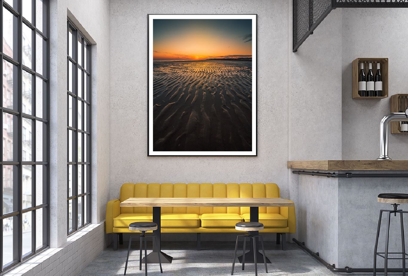 Mesmerizing Seascape Sunset View Photograph Home Decor Premium Quality Poster Print Choose Your Sizes