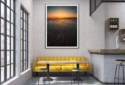 Mesmerizing Seascape Sunset View Photograph Home Decor Premium Quality Poster Print Choose Your Sizes