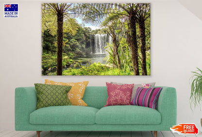 Waterfalls Surrounded by Trees Photograph Print 100% Australian Made