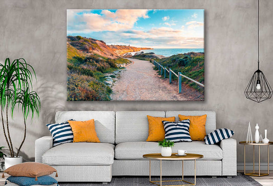 Bella Home Port Willunga Road Path & Sky Print Canvas Ready to hang