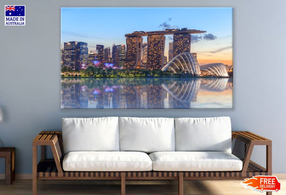Singapore Greenhouse & Marina Bay Sand Hotel Print 100% Australian Made
