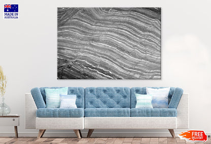 Dark Grey Marble Abstract Design Print 100% Australian Made