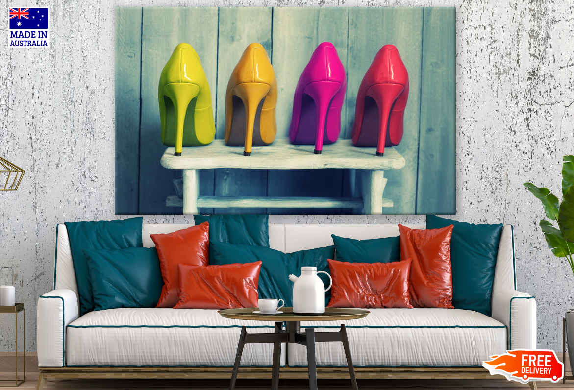 Colourful Women Shoes Photograph Print 100% Australian Made