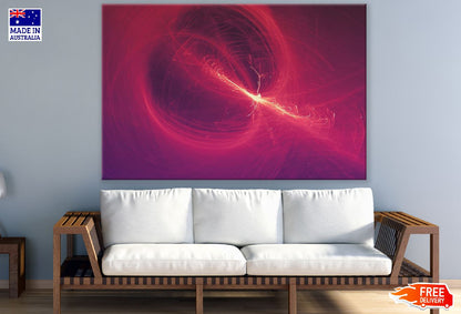 Red Lines Digital Abstract Design Print 100% Australian Made