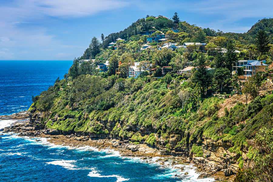 Hilly Coastline Northern Sydney Photograph Print 100% Australian Made