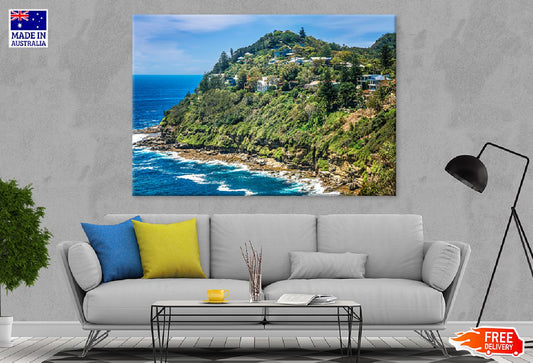 Hilly Coastline Northern Sydney Photograph Print 100% Australian Made