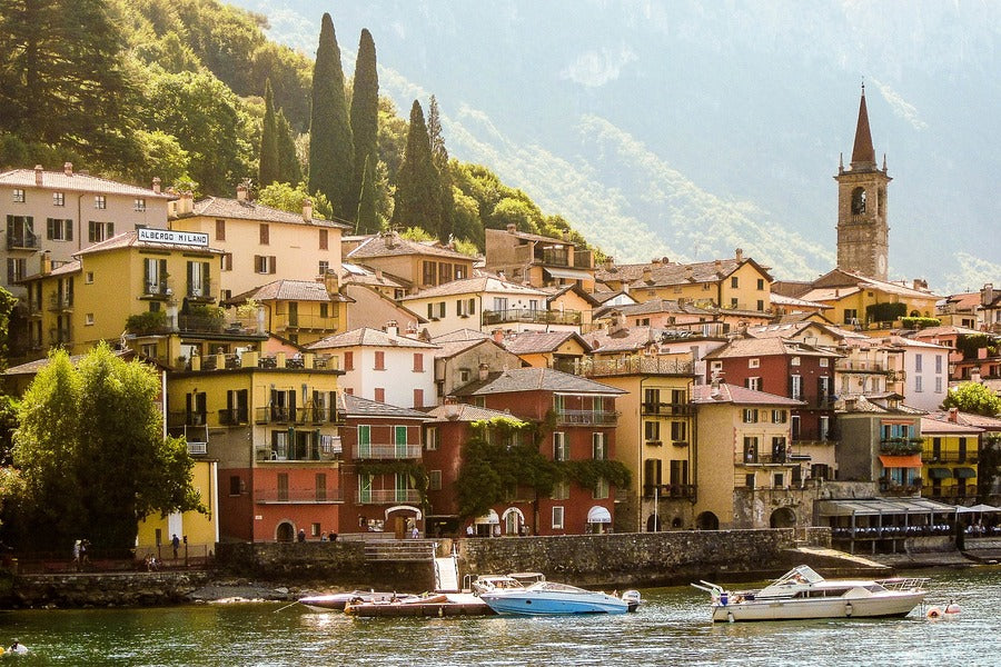 Lake Como & Varenna City Photograph, Italy Print 100% Australian Made