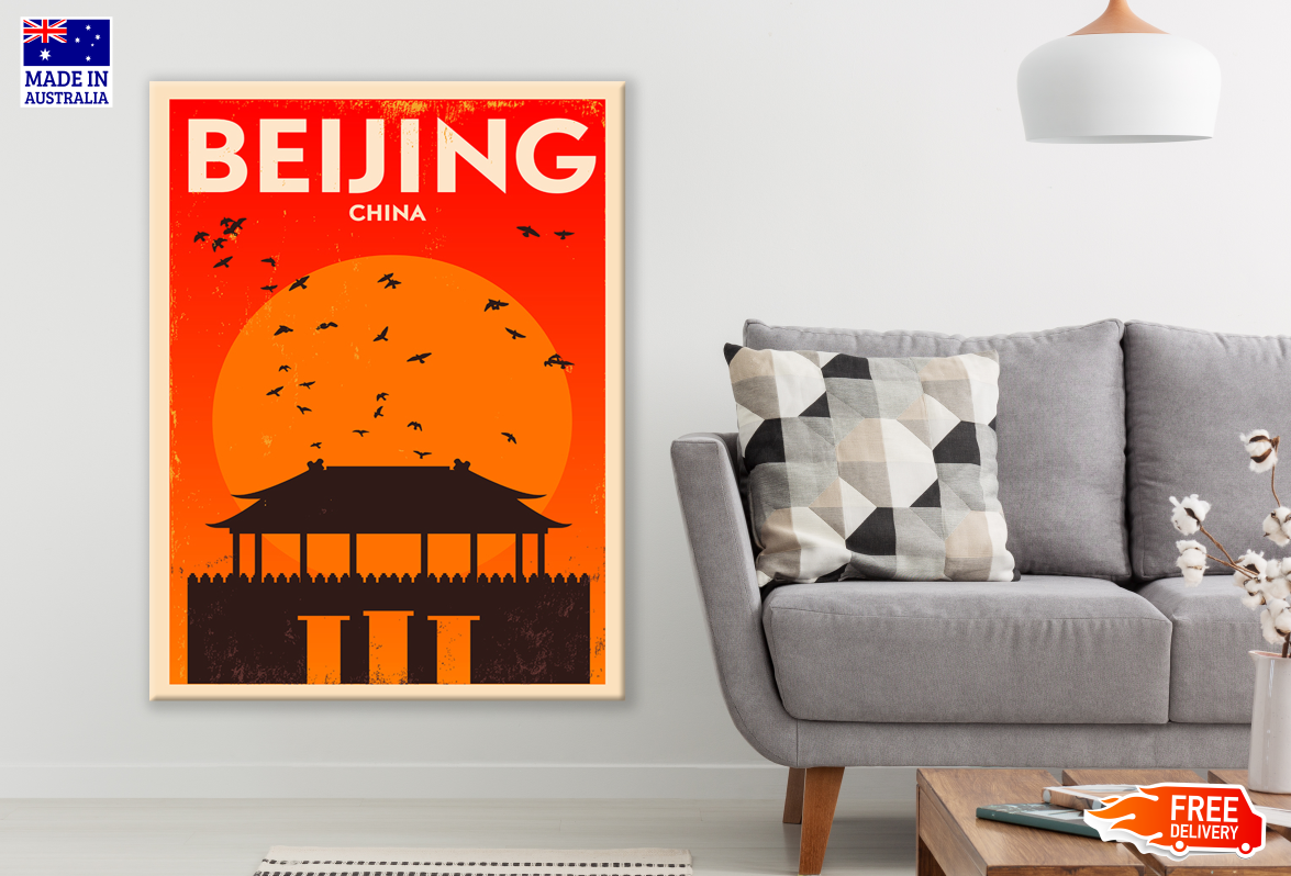 Beijing , China Poster Print 100% Australian Made