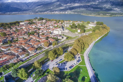 Ioannina Aerial View Photograph, Greece Print 100% Australian Made