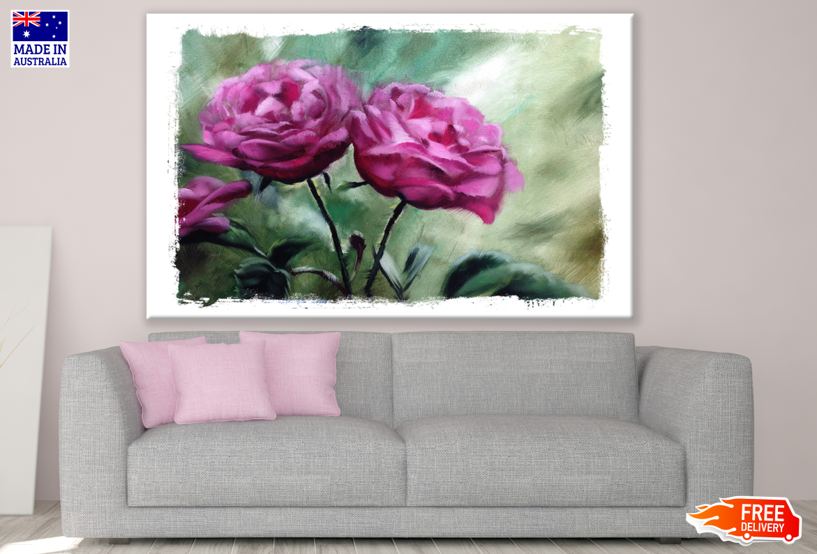 Rose Flowers Painting Print 100% Australian Made