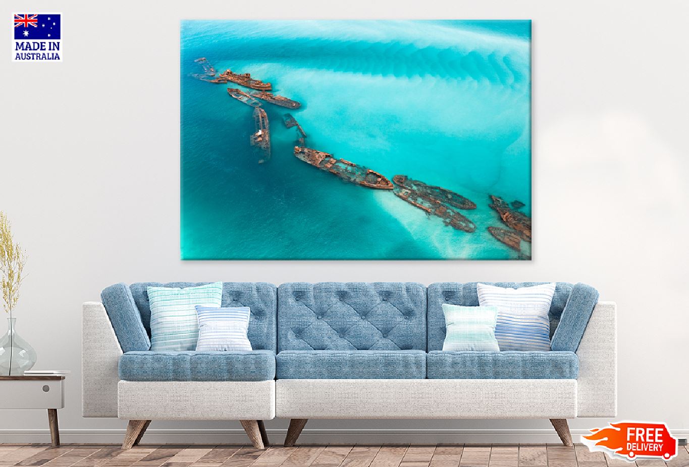 Tangalooma Wrecks Moreton Island View Photograph Print 100% Australian Made