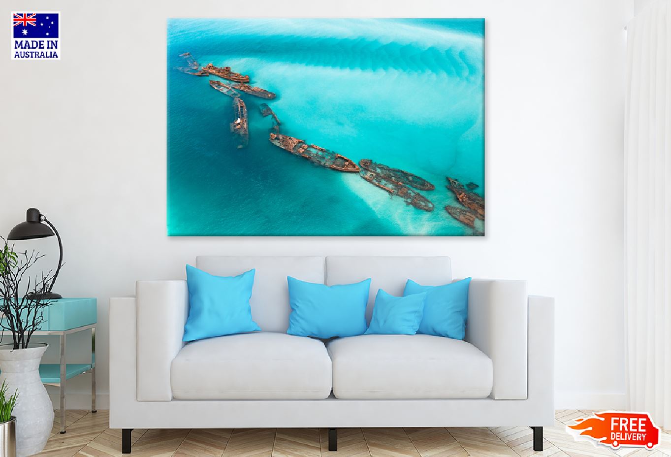 Tangalooma Wrecks Moreton Island View Photograph Print 100% Australian Made